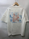 T-ONE Mens T Shirt Oversized Graphic Tee Pigment Back Letter Streetwear Size L