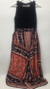 Vince Camuto Handkerchief PUM Persimmon Dress Size 10 Sleeveless V-Neck