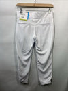 Champro Women's Tournament Low Rise Softball Pants White with Side Piping Size S