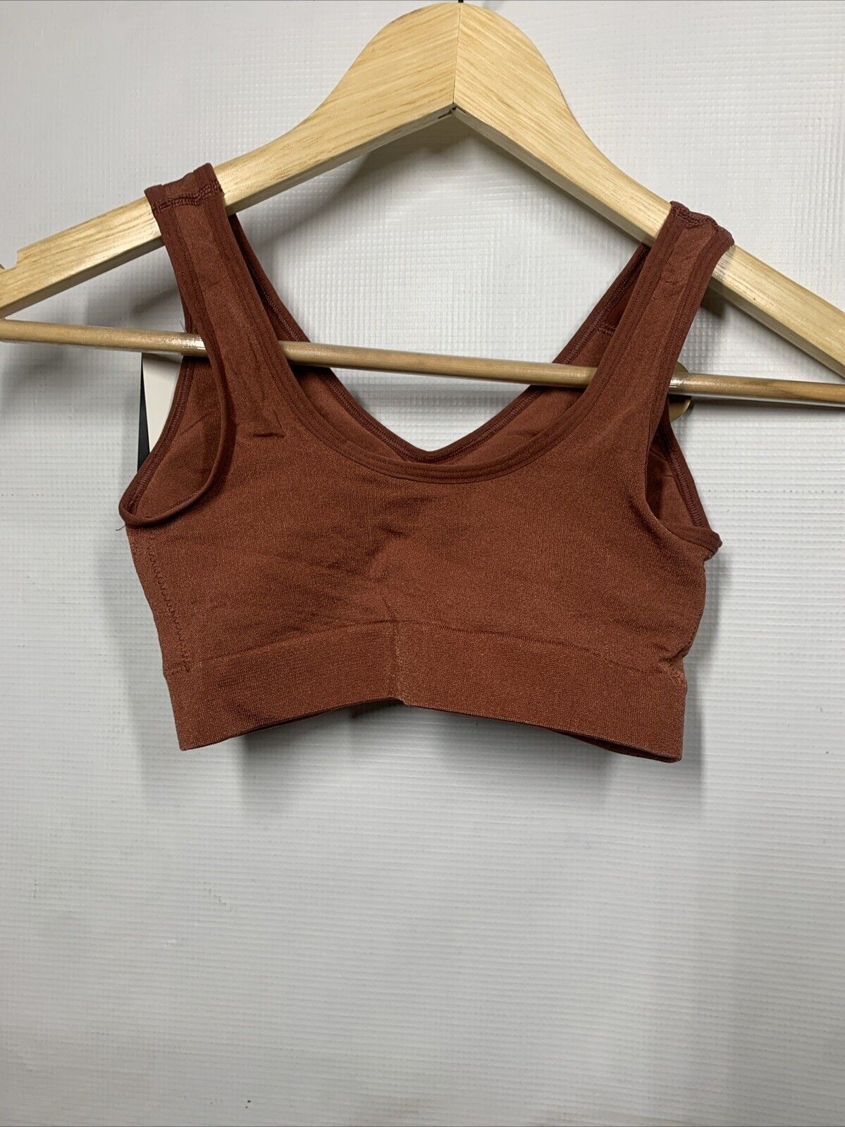 Women's 835275 B-Smooth Wire Free Bralette Copper Brown Size 32 Removable Pads