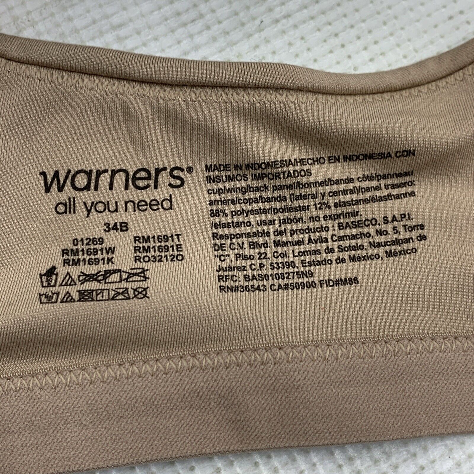 Warner's Easy Does It® Underarm-smoothing Seamless Stretch Wireless - Size 34B