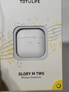 TOTULIFE Glory Series TWS M Wireless Earphones - White Wireless Earbuds Smart