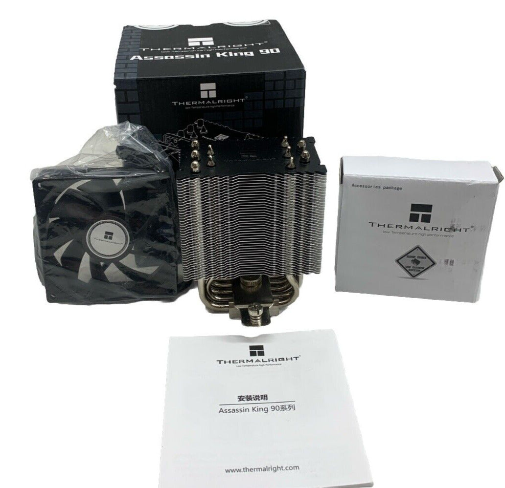 Assassin X 90 SE V2 CPU Air Cooler, 2200RPM Speed,4 Heat Pipes, 92mm Quiet Fan