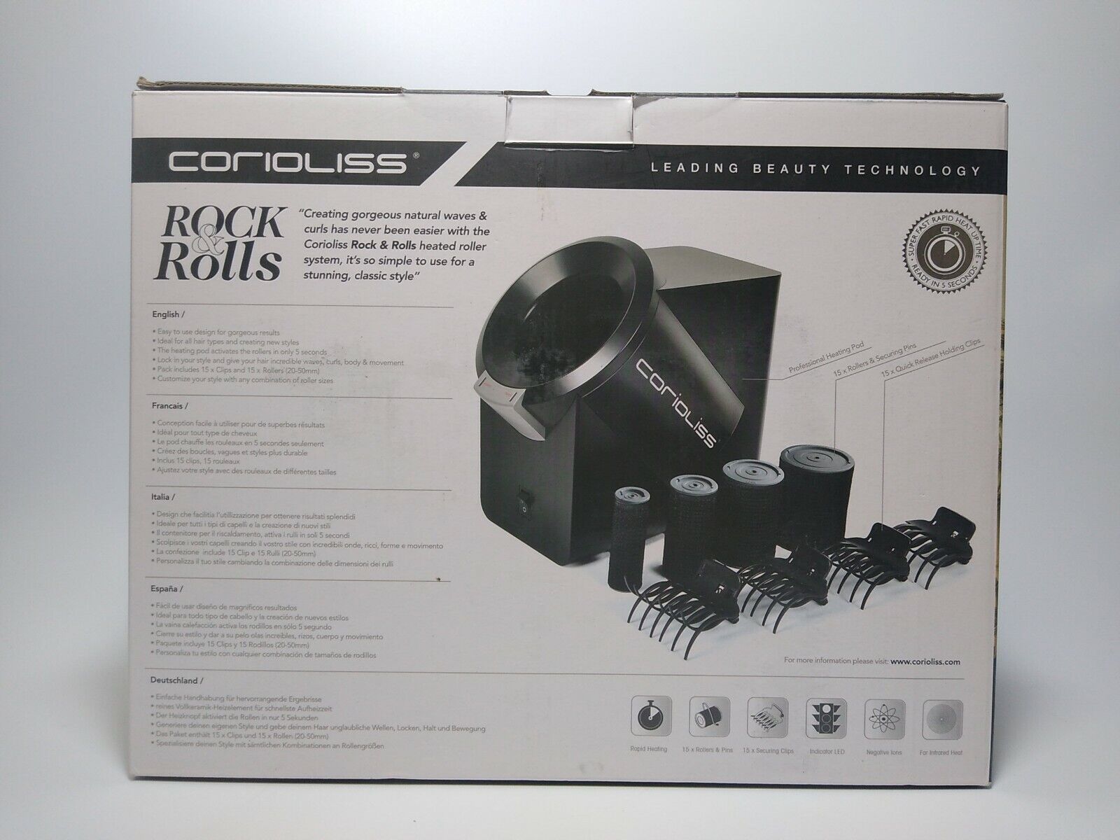 Coriolis Rock & Rolls Professional Heated Roller System