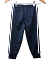 Adidas BLACK Jogger Long Pants 3 Stripes Boys Size 4T Iconic Tricot Tapered