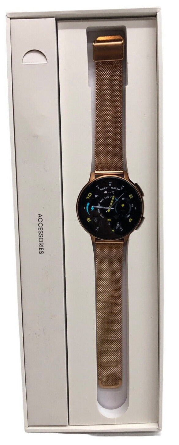 Btaxydg S53 Womens Pink Rose Gold IP68 Heart Rate Android/iOS Smartwatch 1.39