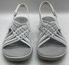 Skechers Womens Archfit Reggae Sport hometown White/Gray size 9 Open Toe Slip-on