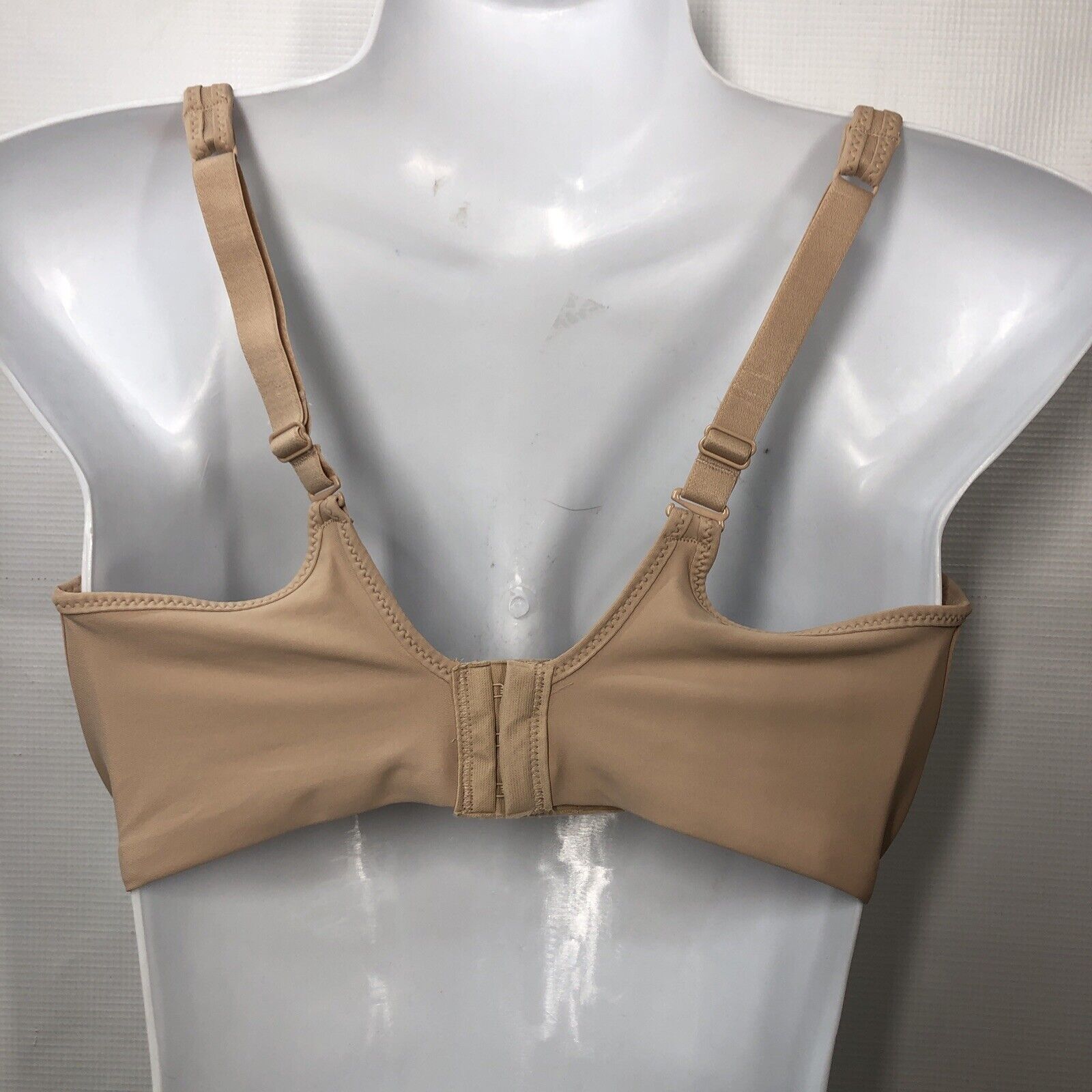 Bali Womens Bras Beige Size 34 DD Underwire Mesh-Inset Full Coverage Opaque Bra