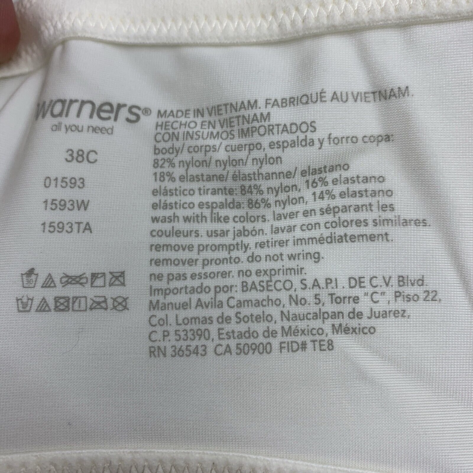 Warner's Women's This Is Not A Bra Cushioned Underwire T-Shirt Bra - Size 38C