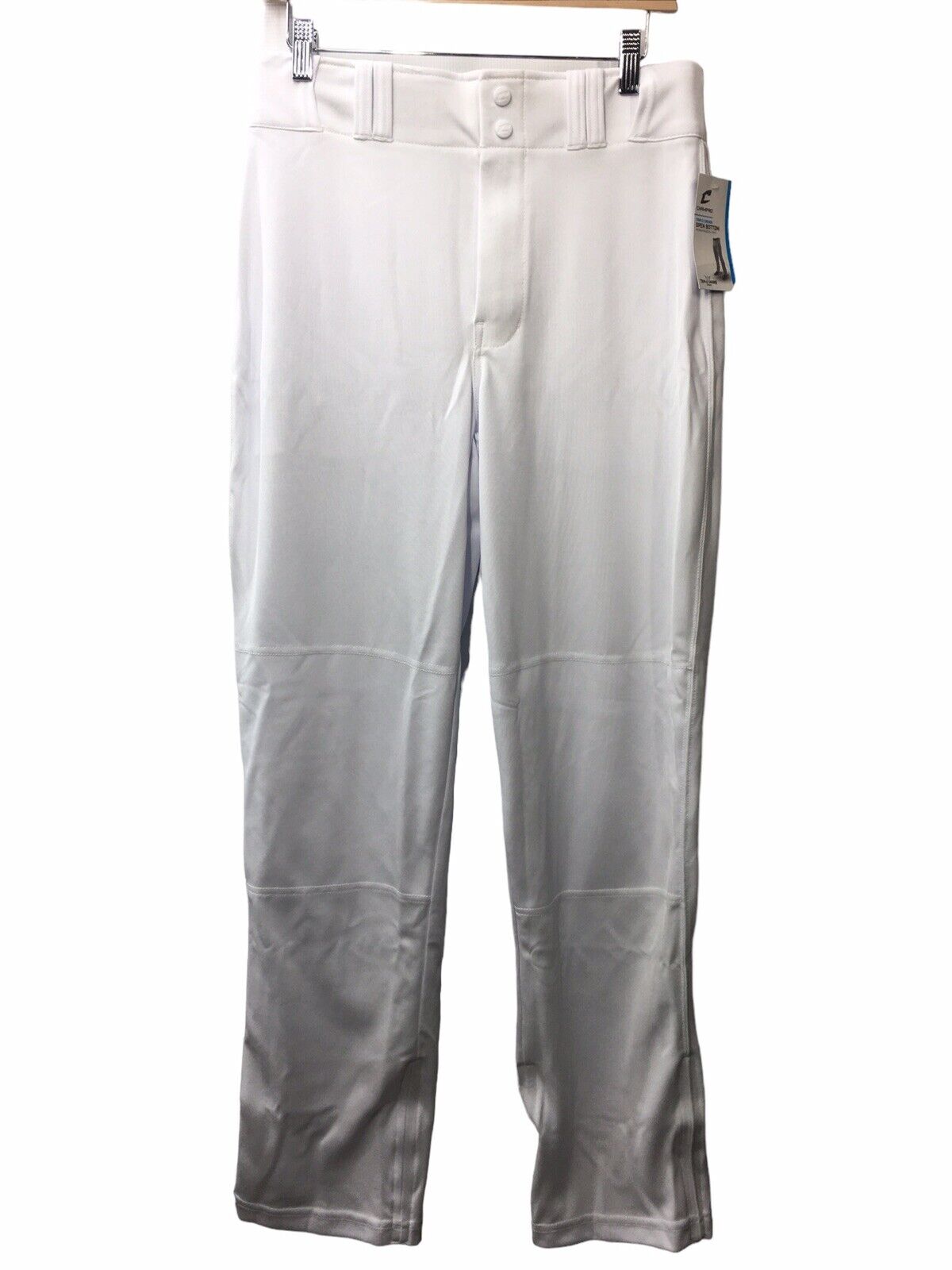 CHAMPRO Men's Standard Adult Triple Crown Open Bottom Long Pant White Size M