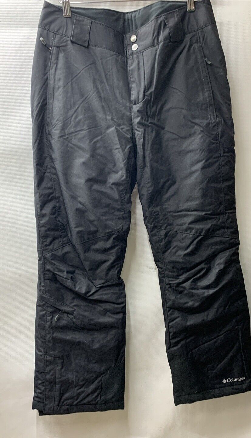 Columbia Snow Pants Womens Medium Black Omni Tech Snowboarding Ski Nylon Black