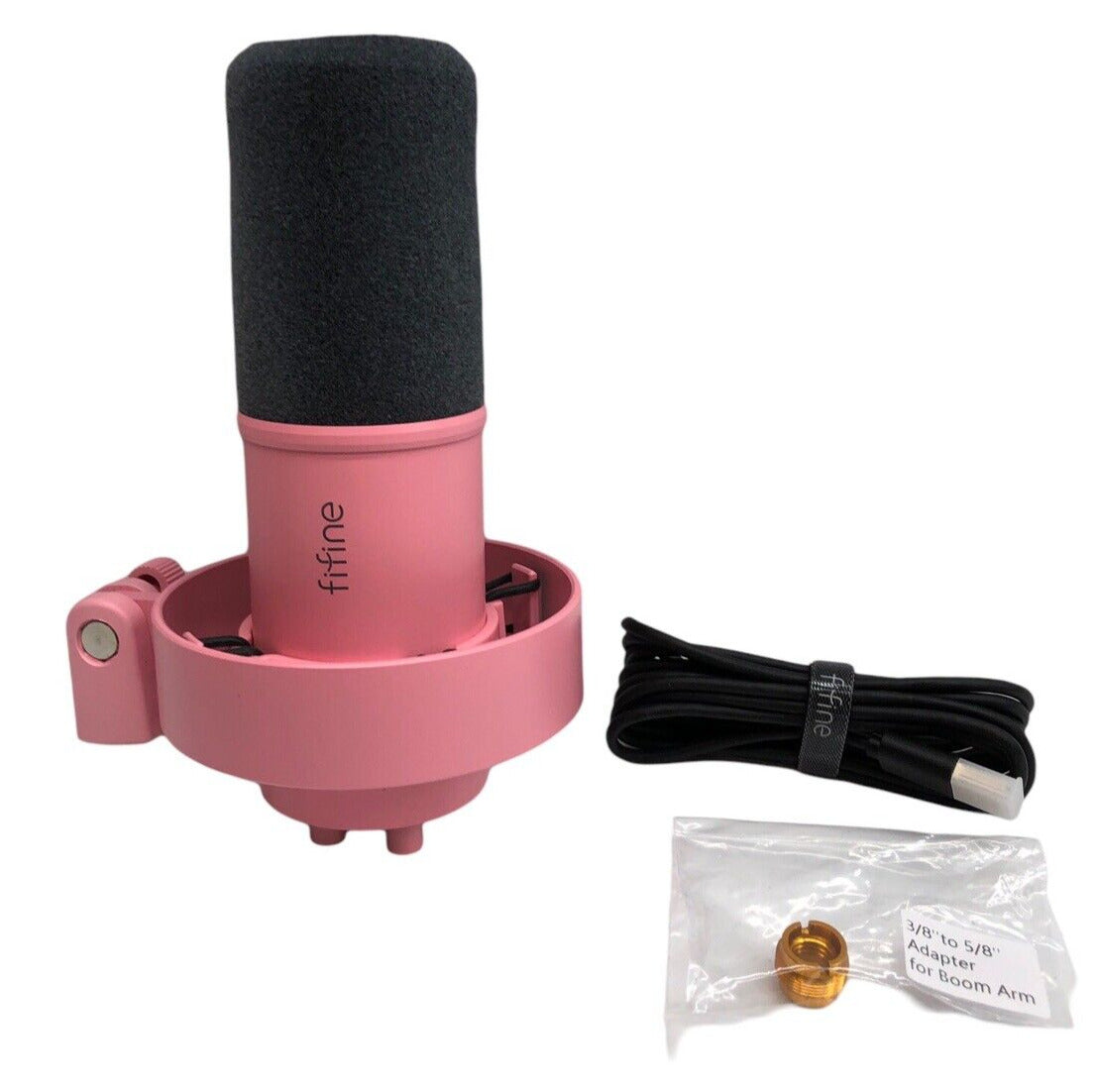 FIFINE K688 Dynamic Microphone XLR/USB Streaming Studio Podcast Recording Pink