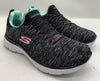 Skechers Women's Summits Quick Getaway Shoes Black Light Blue Size 6.5 Sneaker