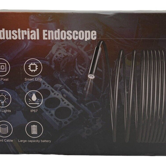 Automative HD Industrial Endoscope 16’.5” HD Pixel LED Lights Large Capcity Batt