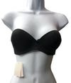 BTEMPTED Strapless Bra Underwired Black Size 32B Contour Cup Elastic Piping