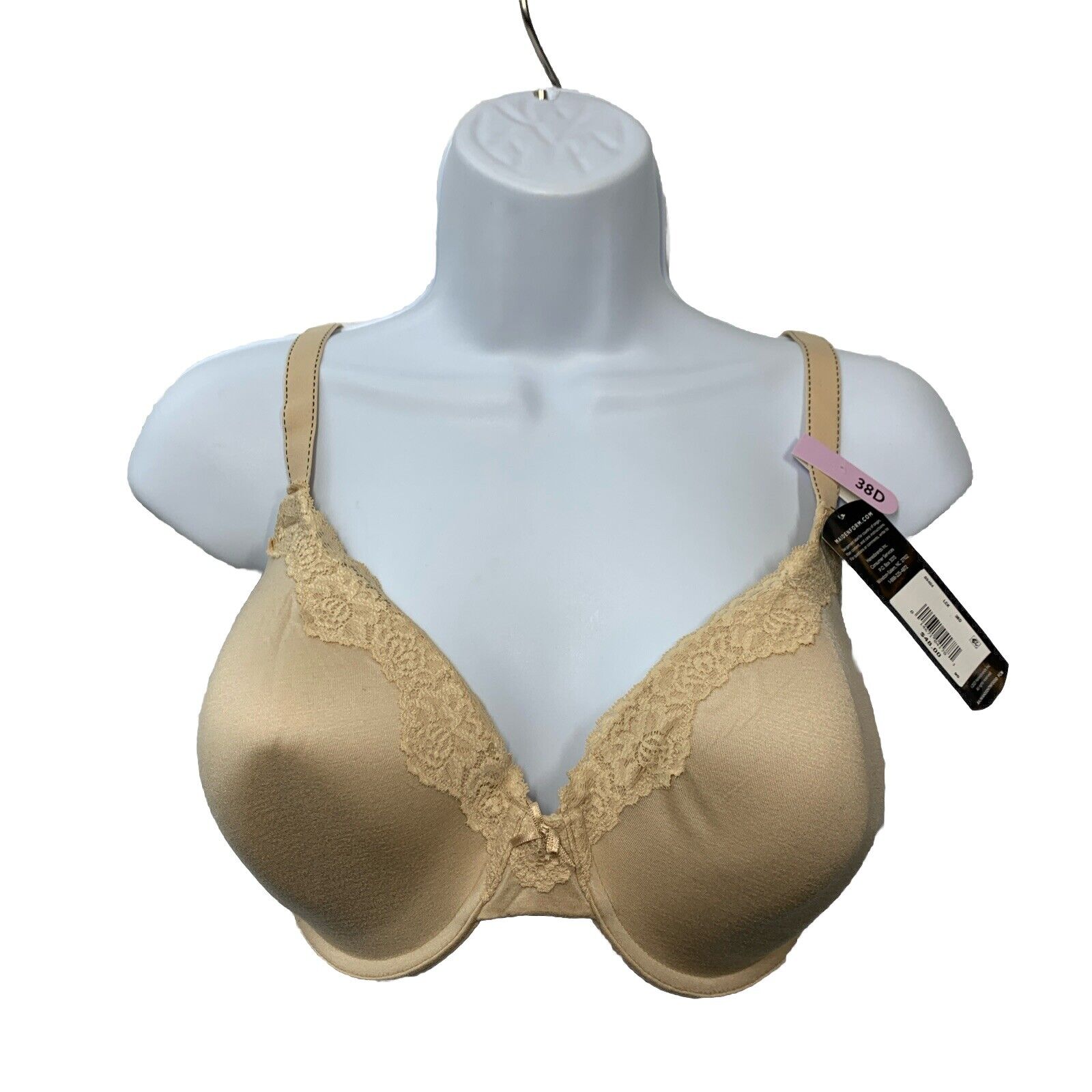 Maidenform 09404 Comfort Devotion Embellished Extra Coverage T-shirt Bra Sze 38D