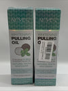 Aliver Natural Teeth Whitening Pulling Oil Coconut+Mint Tongue Scraper Included