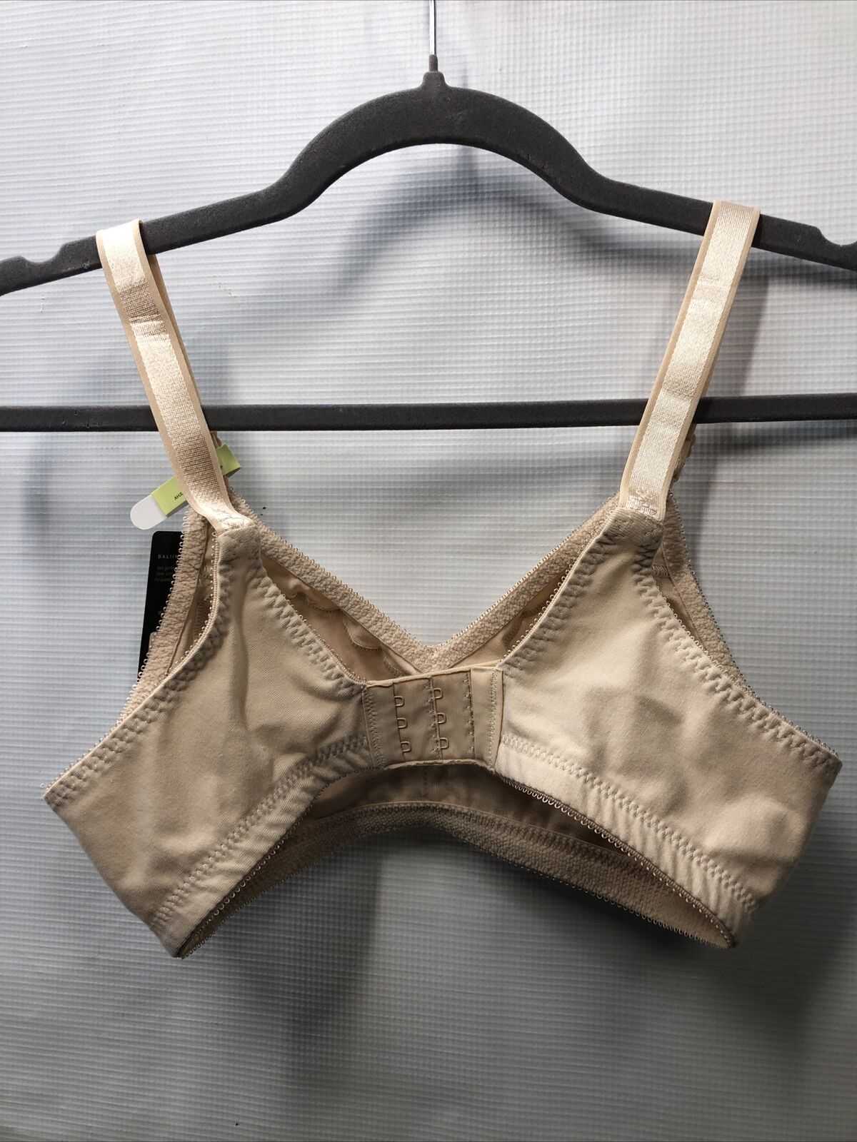 BALI Classic Double Support Wireless Bra Size 34B Soft Taupe Cotton Blend DF3036