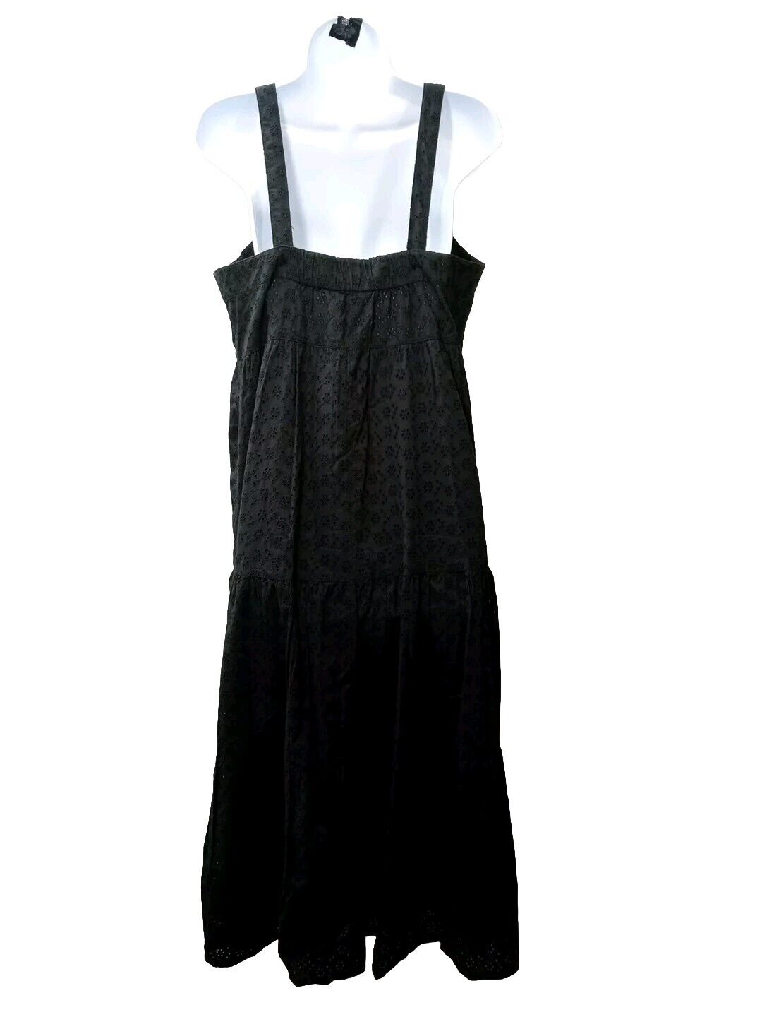 The Drop Women's Britt Tiered Maxi Tank Dress Black Small Sleeveless B0BKW5-K6K4