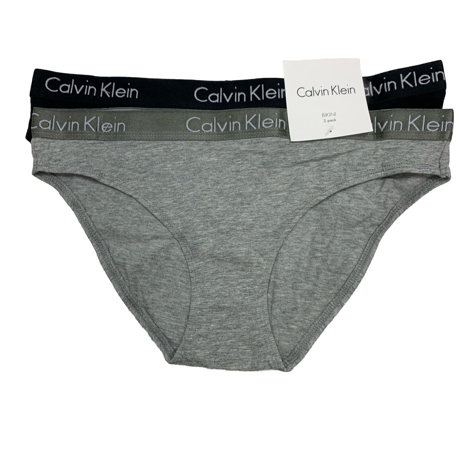 Calvin Klein Women Motive Cotton Multipack Bikini Panty 2Pack QP19140-906 Size S