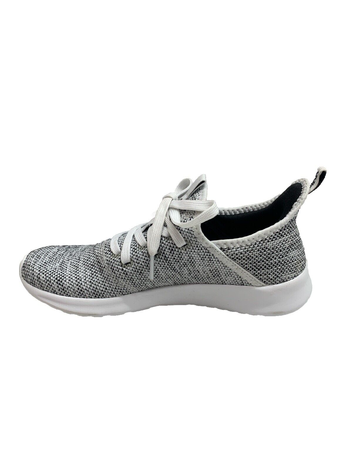 Adidas Cloudfoam Running Shoes HWI 28Y001 Women's Size 6.5 White Grey Black Lace