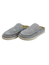 Waco SPENCO St. Maarten Women's Size 6D Perforated Suede Slip-On Mules Gray