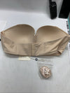 Women's Strapless Bra Underwire Multiway Full Coverage D024 Size 42D Beige