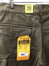 Carhartt Men's Rugged Flex Relaxed Fit Canvas Cargo Work Short Size 28 Green