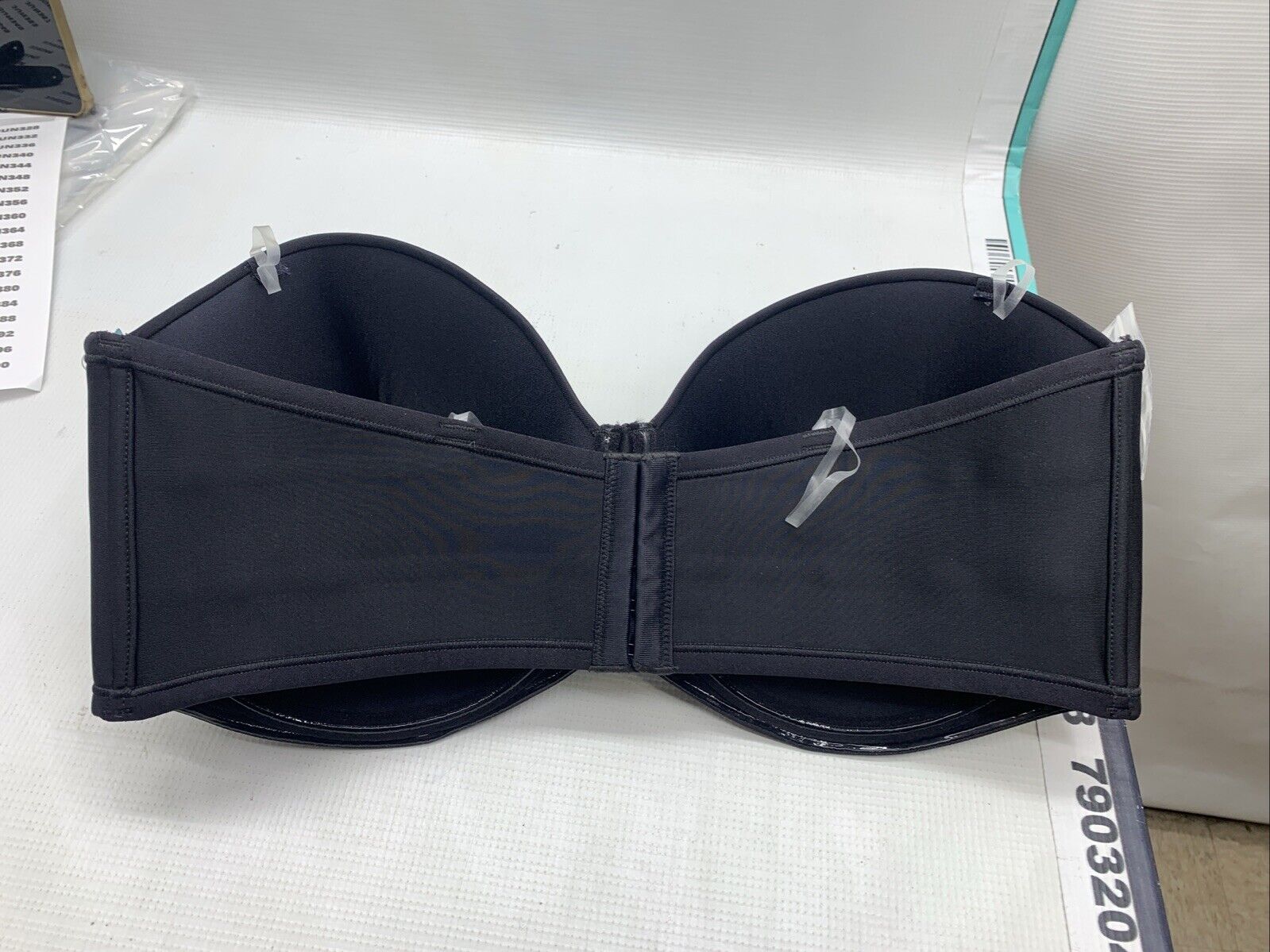 Vanity Fair Beauty Back Strapless Bra 74380-0500 Size 42DD Black 4-way Stretch