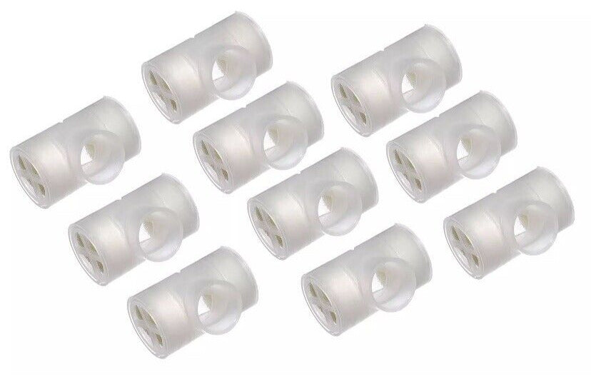 Tracheostomy Heat Moisture Exchanger HME Lightweight Clear Housing - 10 Pack