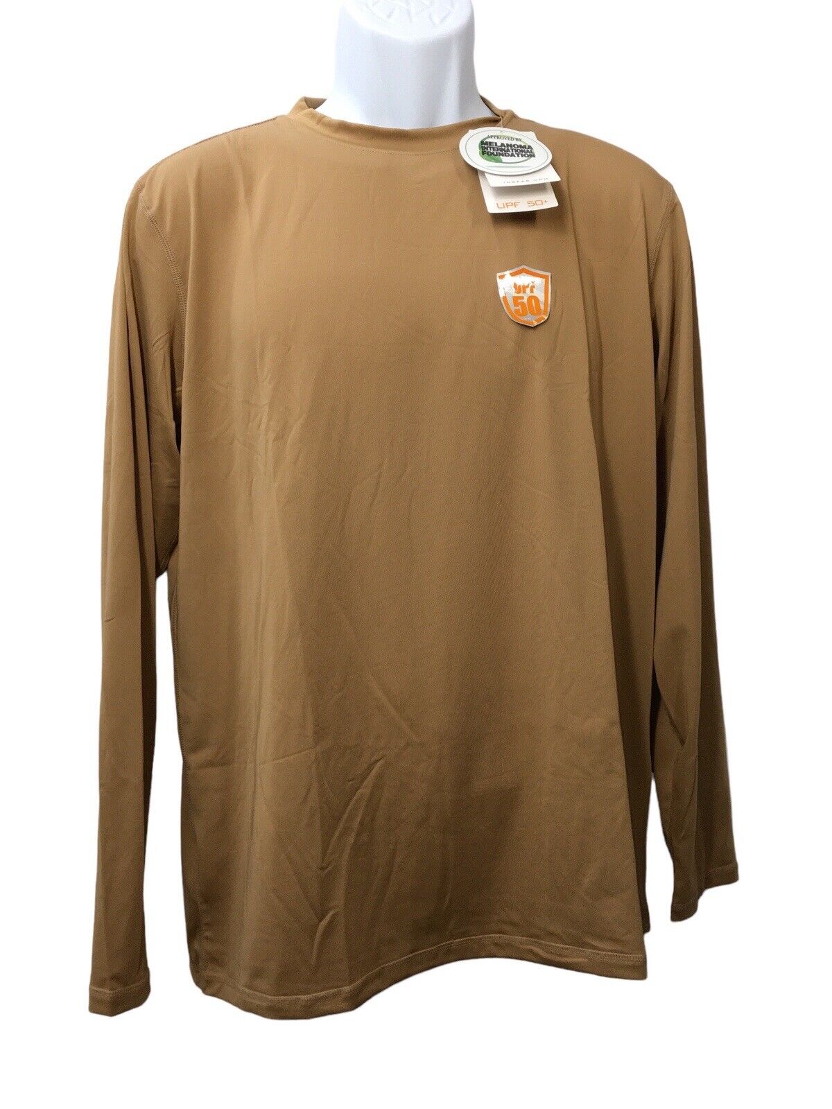 INGEAR Long Sleeve Swim Tee UPF 50+ Swim Shirt Beachwear Relax, Brown, Medium