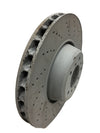 Disc Brake Rotor-Hi-carbon Alloy Geomet Coated Rotor Drilled Front Right DFC