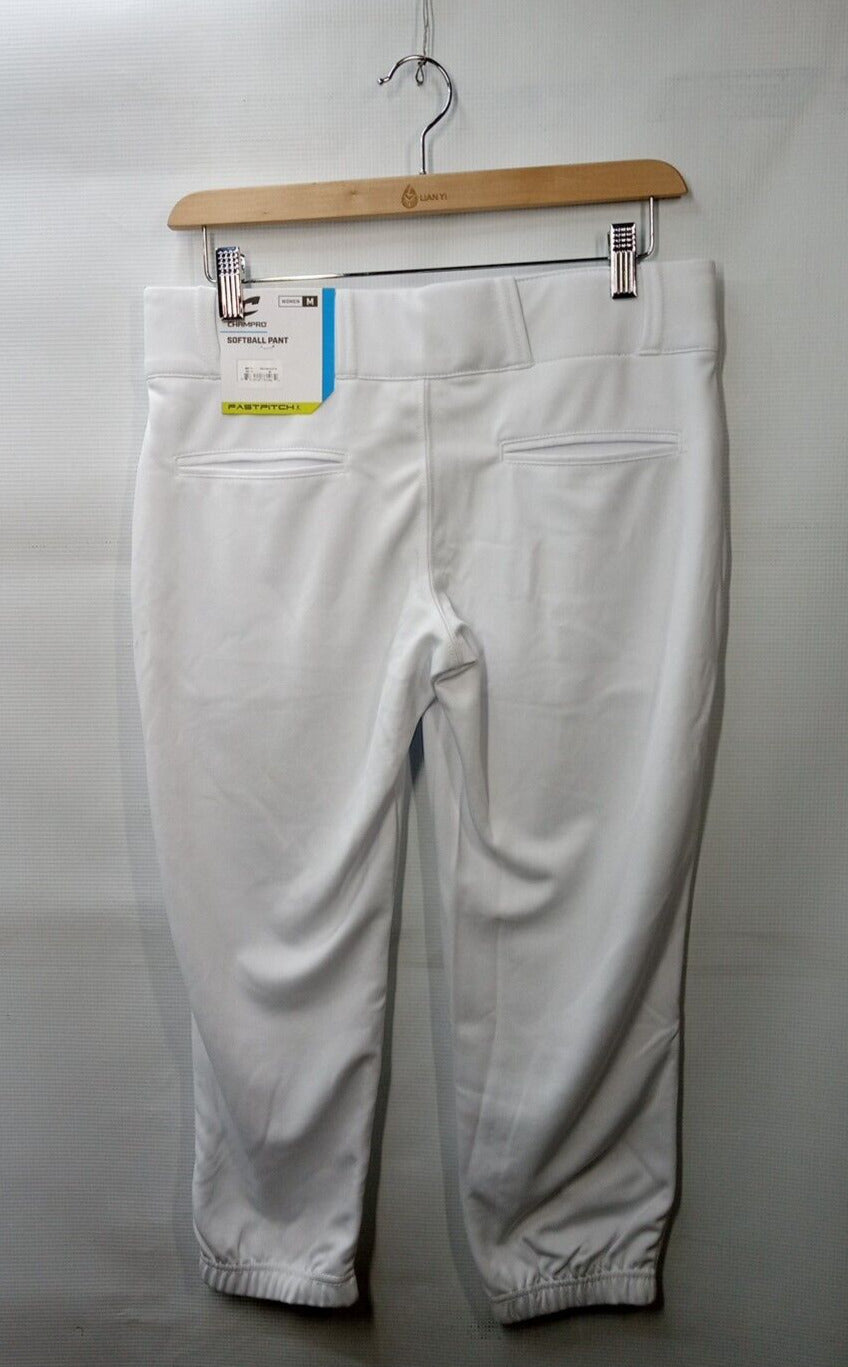 Champro Women's Traditional Low-Rise Fastpitch Long Pants Size Medium BP11 White