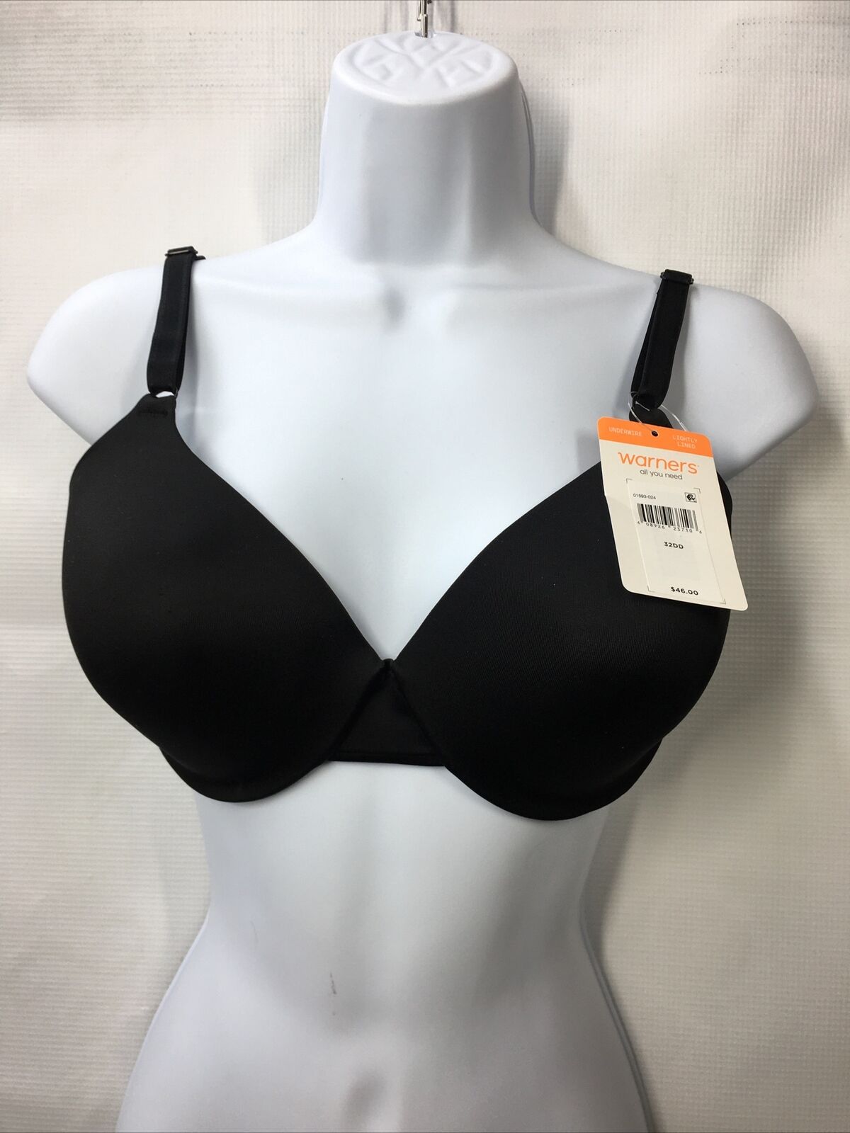 Warner's Women's Cushioned Underwire Lightly Lined T-Shirt Bra 01593 32DD