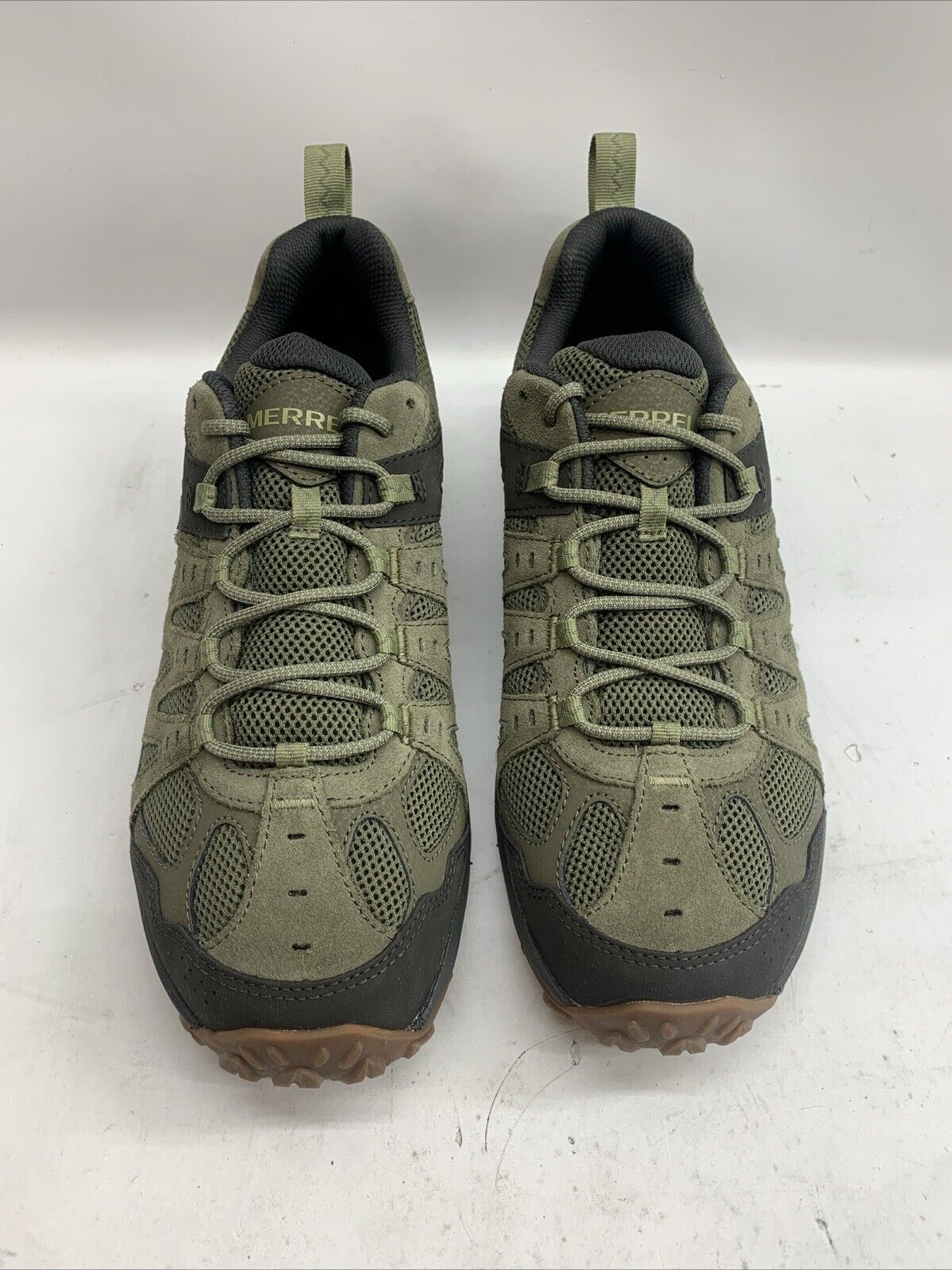 Merrell Men's 11 Accentor 3 Waterproof Hiking Boots Shoes Olive Green Lace-up