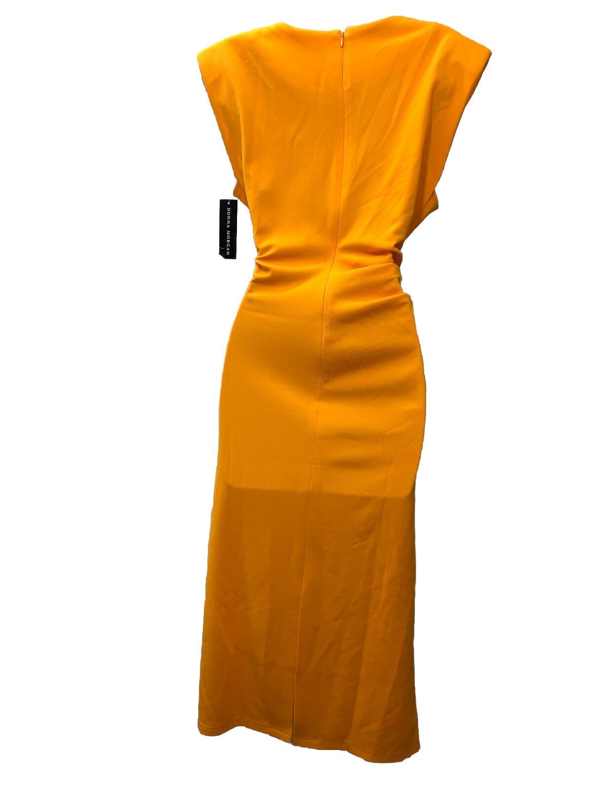 Donna Morgan Women's Sleek and Sophisticated Crepe Dress Yellow 12 Sleeveless