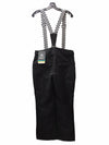 YKK Mens Winter Snow Pants Black Large Pull-on with Strap for Outdoor Hiking