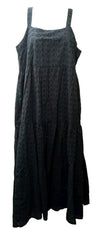 The Drop Women's Britt Tiered Maxi Tank Dress Black Small Sleeveless B0BKW5-K6K4