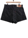 Levi's High Waisted Mom Shorts Black Size 33 Relaxed Fit Belt Loop with Pockets