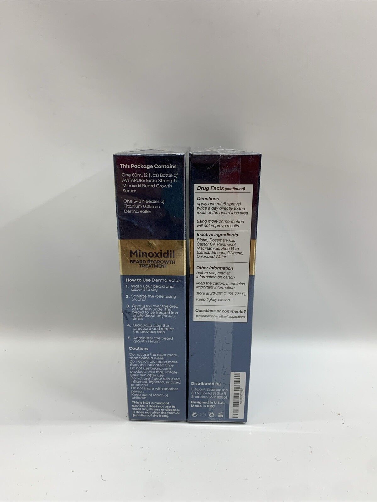 Minoxidil Regrowth Treatment for BEARDS 5% Minoxidil Men 60ml/2 FL OZ- 2 Pack