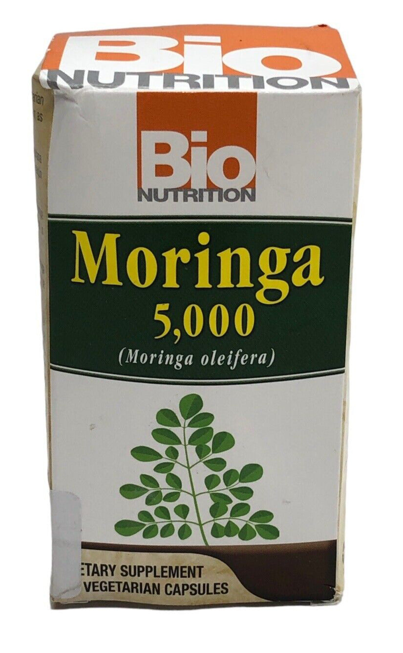 Bio Nutrition Moringa Oleifera Super Food 5000mg 60 Vegetable Capsule Supplement