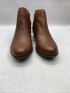 LUCKY BRAND Basel Toffee Leather Zip Ankle Boot Booties Women’s Size 10 Brown