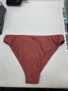 PUMA Women's Triangle Bikini Top & Bottom Swimsuit Set Swimwear Size L Dark Pink