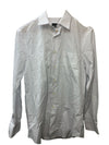 Van Heusen Men White Long-Sleeve Wrinkle-Free Poplin Dress Shirt Size S Collared