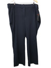 Briggs New York Womens Plus Size Perfect Fit Long Pant Navy 902-2658312 Size 22W