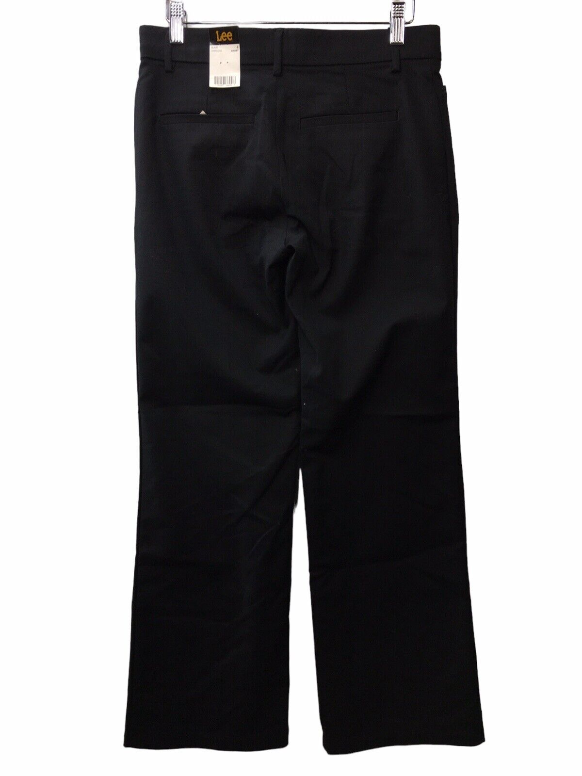 Lee Women's Comfort with Flex Motion Regular Fit Trouser Pant 4 Short Black