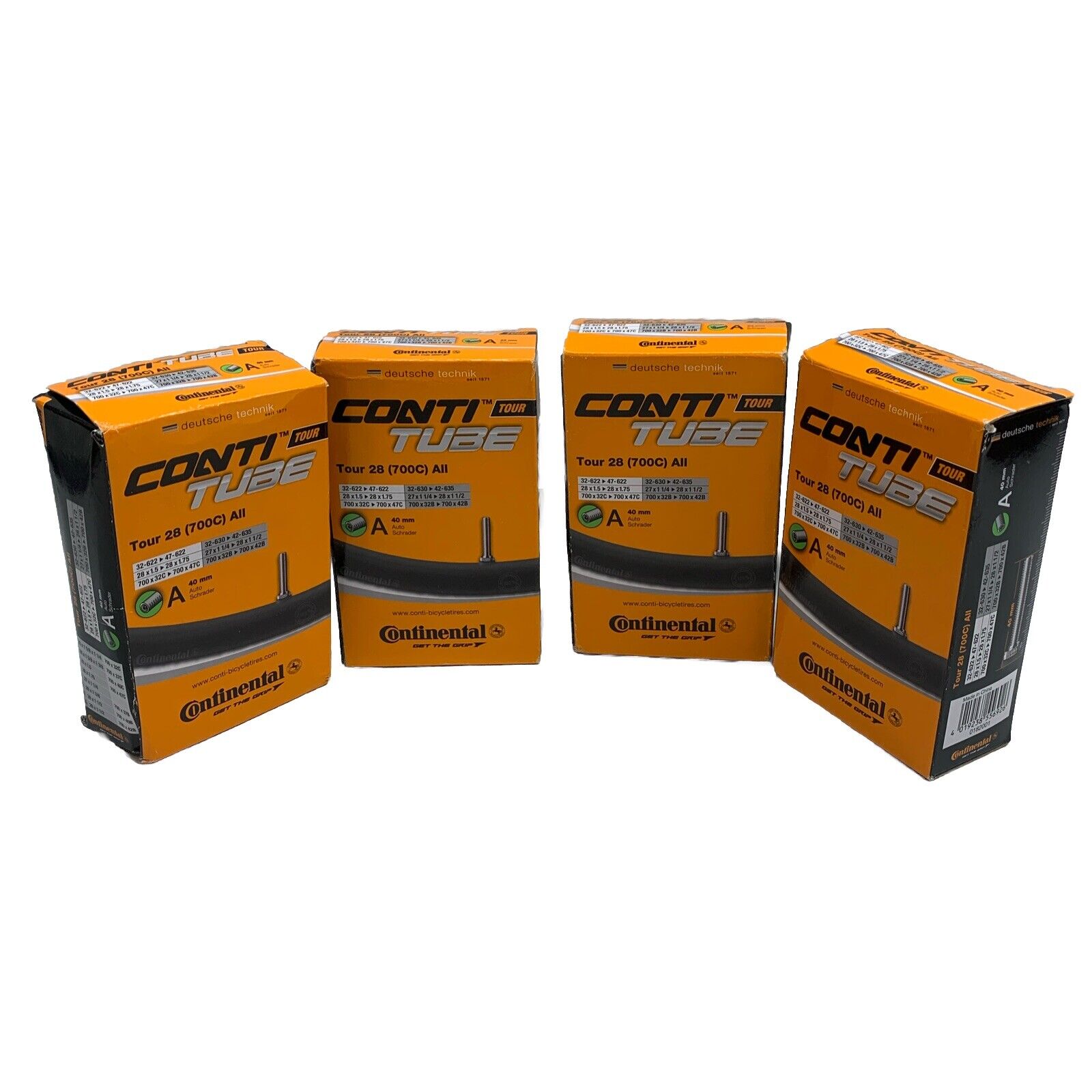 Continental Tube Tour 28 (700C) All 40MM Inner CONTINENTAL 0182001 - 4 Pack