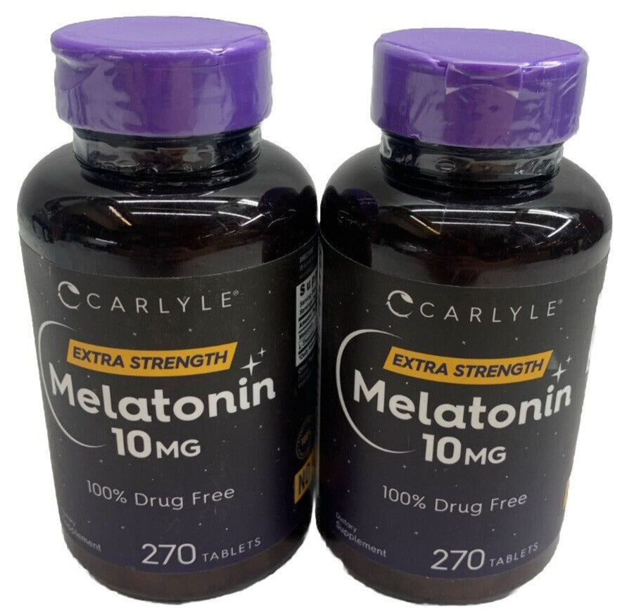 2-Pack Carlyle Melatonin 10mg | 270 Softgels | for Adults | Non-GMO Supplement