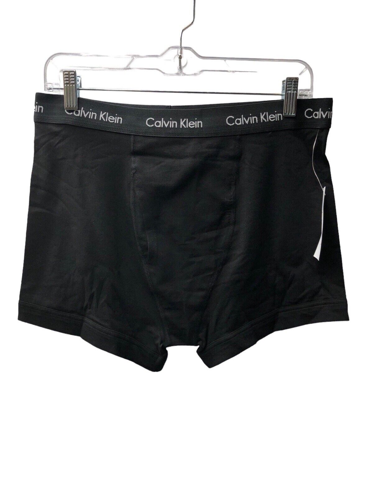 Calvin Klein Wicking Men's Cotton Stretch 6-Pack Trunk Boxer Brief Size XL Black