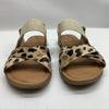 Born BOC Women's Caty Sandal Size 10 Leopard Vegan Shoe Ankle Strap Flat Casual